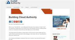 Desktop Screenshot of cloudauthority.org